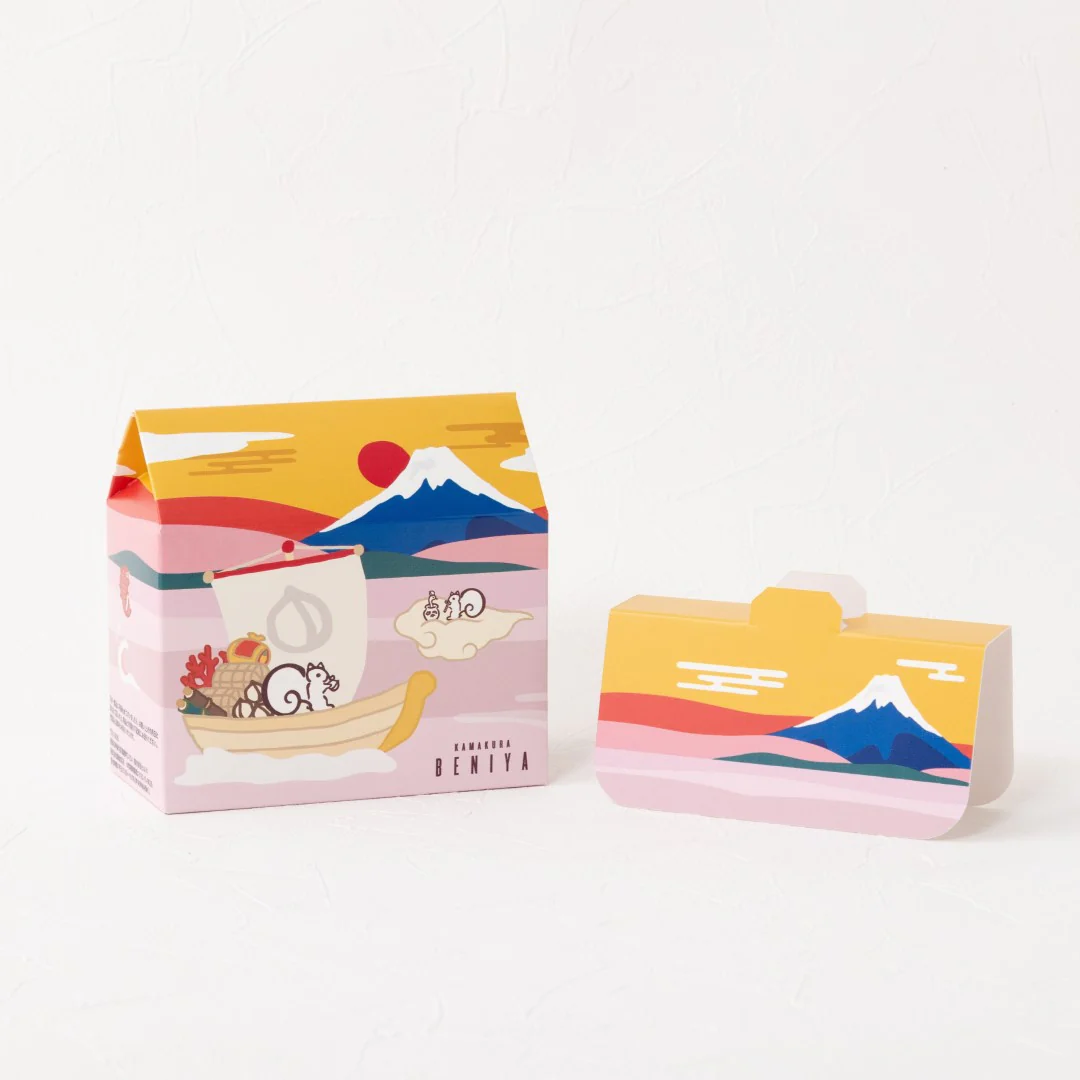 【販売終了】新春セット~初春ハウス型BOX~(クルミッ子2個 あじさい1枚 鎌倉だより3枚 カレンダー1個 スケッチブック1個) - Image 3